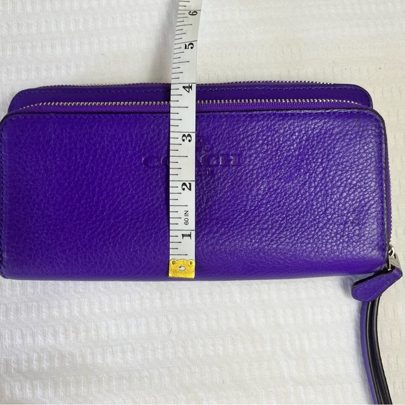 Coach Purple Wristlet Wallet - Picture 8 of 9